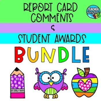 Preview of Report Card Comments - Growth Mindset Student Awards BUNDLE