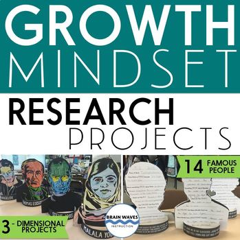 Preview of Growth Mindset Research Projects - 3D Projects and Activities for Growth Mindset