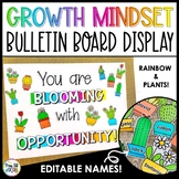 Growth Mindset SEL Bulletin Board | Rainbow Plants Decor