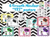 Growth Mindset (SEL) power of YET posters -mindfulness / SEL