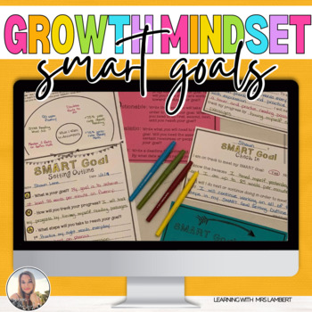 Preview of Growth Mindset SMART Goal Setting Complete Pack