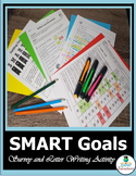 Growth Mindset SMART Goals Reflection Survey and Letter-Wr
