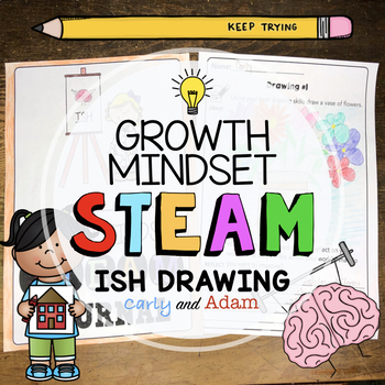 Preview of Ish by Peter H. Reynolds Directed Drawing Growth Mindset SEL STEAM Activity