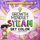 Sky Color Directed Drawing Growth Mindset STEAM Activity Distance Learning