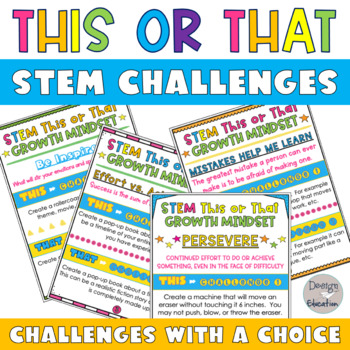 Preview of Growth Mindset STEAM Challenge | STEM Activities | This or That Project