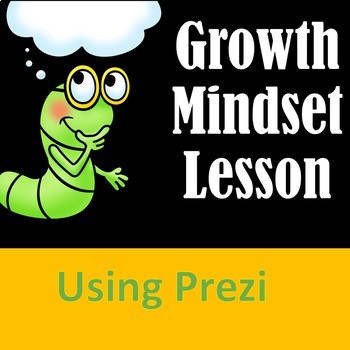 Preview of Growth Mindset School Counseling Lesson with Prezi