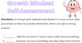 Growth Mindset Self-Assessment
