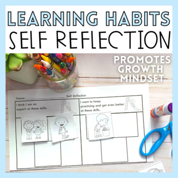 Preview of Student Self Assessment | Growth Mindset Self Reflection Activity for Conference