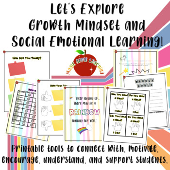 Preview of Growth Mindset and Social Emotional Learning Activities