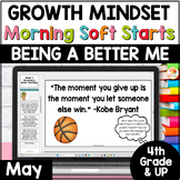 Growth Mindset Soft Start Activities Morning Meetings for 