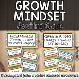 Growth Mindset Sorting Game - Back to School Essential