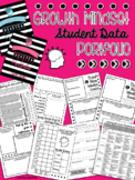 Growth Mindset Student Data & Goal Setting Portfolio