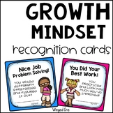 Growth Mindset Student Recognition Cards