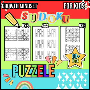 Preview of Growth Mindset Sudoku For Kids