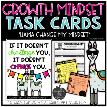 Growth Mindset Task Cards Editable By Michelle Griffo From Apples And Abc S