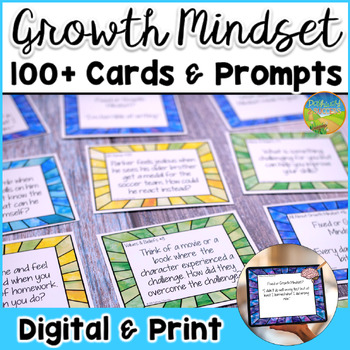 Preview of Growth Mindset Task Cards - SEL Skills Activity