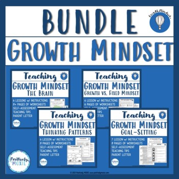 Preview of Growth Mindset BUNDLE | Mindset Activities & Worksheets
