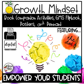 Preview of Growth Mindset Posters Activities Bulletin Board The Dot Peter Reynolds #dotday