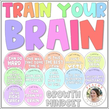 Growth Mindset | Train Your Brain | Posters | Bulletin Board Display