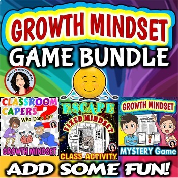 Preview of Growth Mindset Whole Class Game Activities BUNDLE