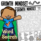 Growth Mindset Word Search Puzzle Early Finishers Word Fin