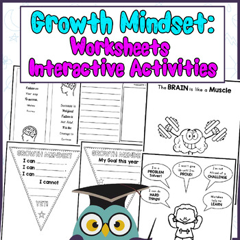 Preview of Growth Mindset: Worksheets & Interactive Activities for Resilient Learning