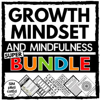 Preview of Growth Mindset | Mindfulness | Games | Prompts | Activities | Positive Thinking