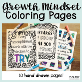 Growth Mindset Coloring Pages | Inspiring Quotes SEL Color