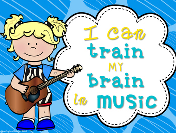 Preview of Growth Mindset for Music: Posters for Bulletin Board, Door, Classroom Decor