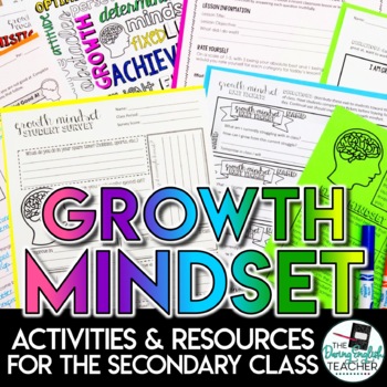 Preview of Growth Mindset Activities and Resources for the Secondary Classroom