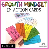 Growth Mindset in Action cards {Freebie}