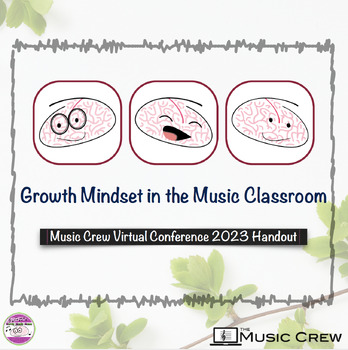 Preview of Growth Mindset in the Music Classroom Handout: Music Crew Conference 2023