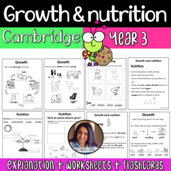 Preview of Growth & Nutrition - Cambridge Primary {Editable!} - Ms Marwa Tarek