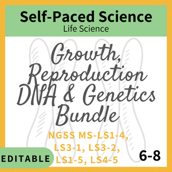 Preview of Growth, Reproduction, DNA and Genetics Complete Unit for Middle School