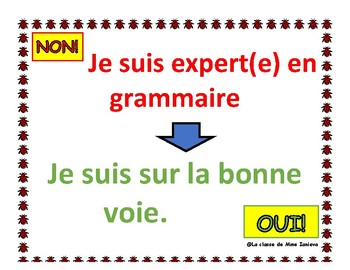 Growth mindset Francais/ Etat d'esprit de développement | TPT