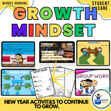 Growth mindset new year, goal setting, NWEA map graph work