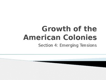 Preview of Growth of the American Colonies: Emerging Tensions