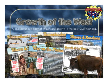 Preview of Growth of the West-Post Civil War PowerPoint and Student Infographic Notes