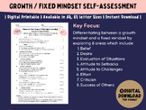 Growth Mindset Self-Assessment Self-Evaluation | Learning 