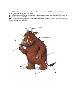 Preview of Gruffalo labelling