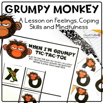 Preview of Grumpy Monkey Lesson Plan | Feelings | Coping Skills | Mindfulness