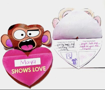 Preview of Grumpy Monkey Valentine Gross-Out: Book Craft - How to Show Love ELA