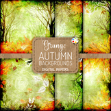 Grunge Autumn Background Digital Papers