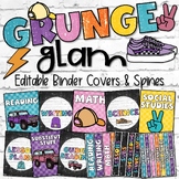 Grunge Glam Classroom Decor | Binder Covers & Spines - Editable