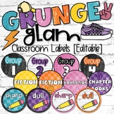 Grunge Glam Classroom Decor | Classroom Labels - Editable