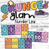 Grunge Glam Classroom Decor | Number Line