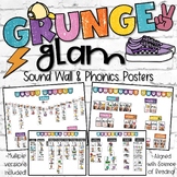 Grunge Glam Classroom Decor | Sound Wall & Phonics Posters