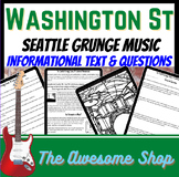 Seattle Grunge Music of the 1990's Text w/worksheets & Res
