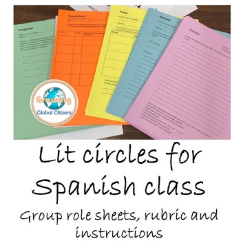 Preview of Grupos literarios: Lit circles in Spanish
