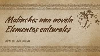 Preview of Guía de elementos culturales: Malinche: una novela